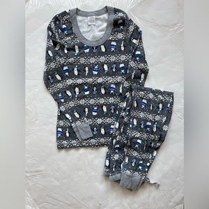 Hanna Andersson Women Winter Penguin Pajama size S